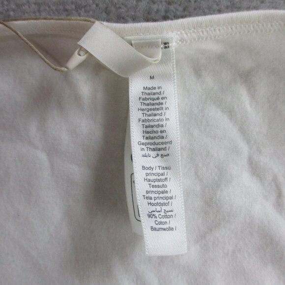 SKIMS Cotton Jersey Long Sleeve Scoop Neck T Shirt Womens Medium Marble Top NWT - Picture 5 of 9